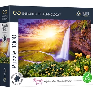 Trefl 10756  - Romantic Sunset - Seljalandsfoss Waterfall, Iceland - 1000 db-os UFT Prime puzzle