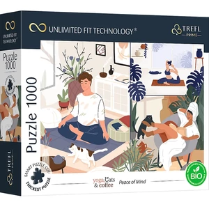 Trefl 10695 - Yoga, Cats, Coffee - Peace of Mind - 1000 db-os UFT Prime puzzle