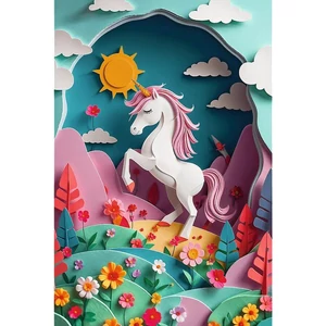 Trefl 40047 - 40 Éves Jubileum - Unikornis - 160 db-os Paper Art puzzle