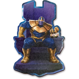 Trefl 160 db-os Wood Craft Shaped Prémium Fa Puzzle - Marvel - Thanos a trónon (20184)