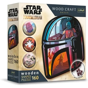Trefl 20186 - Star Wars  - Mandalorian - 160 db-os Wood Craft Prémium Fa Puzzle