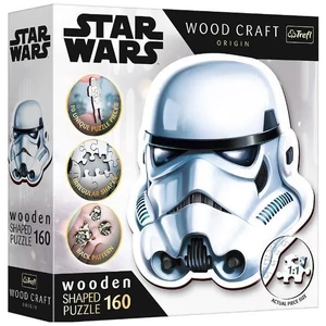 Trefl 20188 Wood Craft Shaped Prémium Fa Puzzle - Star Wars - Rohamosztagos sisak - 160 db-os puzzle