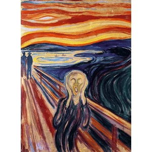 Trefl 20252 - Munch - A sikoly - 200 db-os Wooden Contour Fa Puzzle