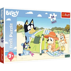 Trefl 14357 - Bluey nagyszerű napja - 24 db-os Maxi puzzle