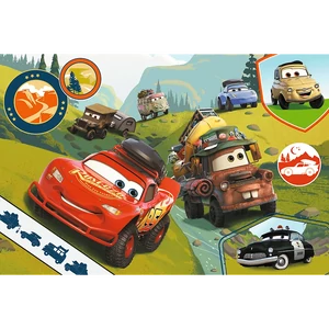 Trefl 14352 - Verdák - Vidám autók- Maxi puzzle