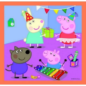 Trefl 34852 - A találékony Peppa malac - 3 az 1-ben puzzle (20,36,50 db-os)