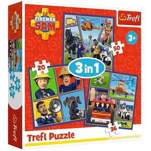 Trefl 34868 - Sam, a tűzoltó - 3 az 1-ben (20,36,50 db-os) puzzle