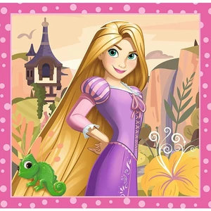Trefl 34875 - Disney hercegnők - Gyönyörű virágok - 3 az 1-ben (20, 36, 50 db-os) puzzle