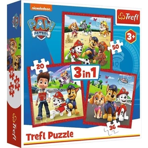 Trefl 34867 - Mancs őrjárat - 3 az 1-ben puzzle (20,36,50 db-os)