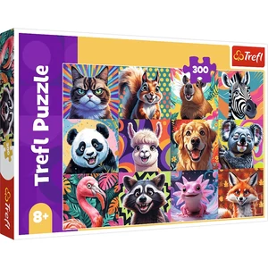 Trefl 23030 - Vicces állatportrék - 300 db-os puzzle