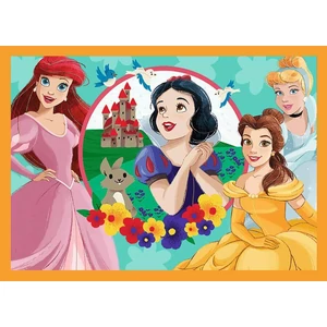 Trefl 34651 - Disney Princess - Fairy Tales Stories - 4 az 1-ben puzzle (35