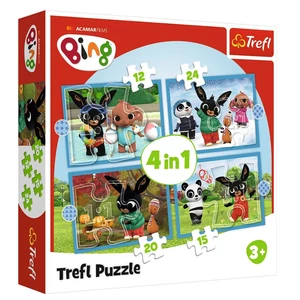 Trefl 34631 - Bing - Évszakok - 4 az 1-ben puzzle (12,15,20,24 db-os)