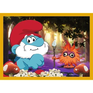 Trefl 34664 - Hupikék törpikék - 4 az 1-ben (35,48,54,70 db-os) puzzle