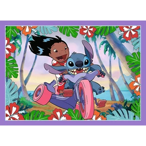 Trefl 4 az 1-ben puzzle (35,48,54,70 db-os) - Lilo és Stitch (34633)