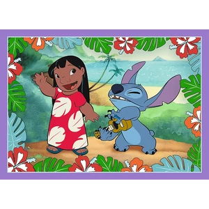 Trefl 4 az 1-ben puzzle (35,48,54,70 db-os) - Lilo és Stitch (34633)