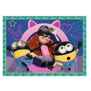 Trefl 34648 - Gru 4 - Crazy Minions - 4 az 1-ben puzzle (35