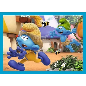 Trefl 34656 - Hupikék törpikék - 4 az 1-ben puzzle (35,48,54,70 db-os)