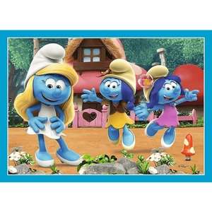 Trefl 34656 - Hupikék törpikék - 4 az 1-ben puzzle (35,48,54,70 db-os)
