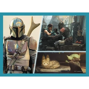 Trefl 34397 - Star Wars - The Mandalorian - 4 az 1-ben puzzle (35,48,54,70 db-os)
