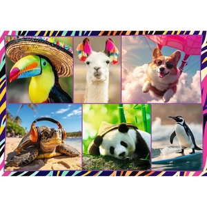 Trefl 13313 - Mókás állatok - 4 x 250 db-os puzzle