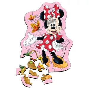 Trefl 20279 - Minnie Mouse - 50 db-os Wooden Contour Fa Puzzle