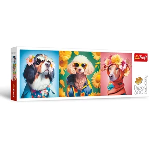 Trefl 29517 - Kutya divatbemutató - 500 db-os Panoráma puzzle