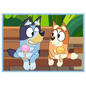 Trefl 34637 - Bluey világa - 4 az 1-ben (12, 15, 20, 24 db-os) puzzle