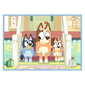 Trefl 34637 - Bluey világa - 4 az 1-ben (12, 15, 20, 24 db-os) puzzle