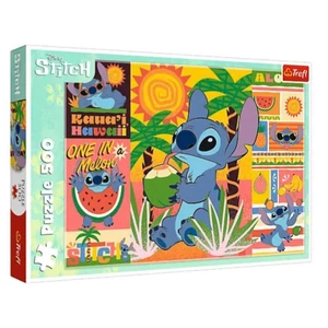 Trefl 37483 - Disney Lilo és Stitch - Holidays with Stitch - 500 db-os puzzle