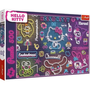 Trefl 37523 - Hello Kitty Neon - 500 db-os puzzle