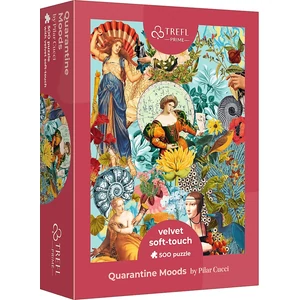 Trefl 37419  - Quarantine Moods, Gucci- 500 db-os UFT Velvet Soft-Touch puzzle