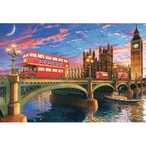 Trefl 501 db-os Wood Craft Prémium Fa Puzzle - Westminster-palota, Big Ben, London (20155)