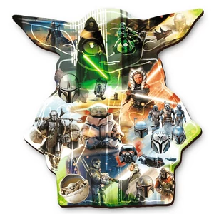 Trefl 505 db-os Wood Craft Shaped Prémium Fa Puzzle - Star Wars The Mandalorian (20169)