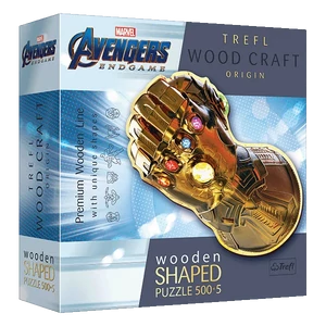 Trefl 505 db-os Wood Craft Shaped Prémium Fa Puzzle - Marvel - Avengers - Végjáték (20174)