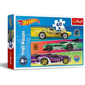 Trefl 17389 - Hot Wheels kisautók - 60 db-os puzzle