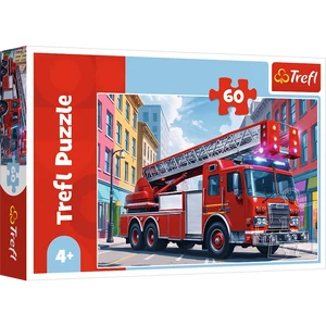 Trefl 17405 - Tűzoltóautó - 60 db-os puzzle - Puzzle 31-60 db