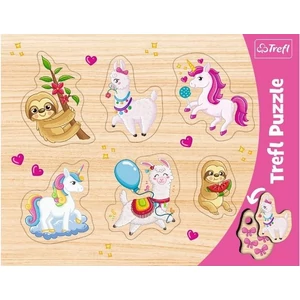 Trefl 31311- Unikornis- 6 db-os fahatású forma puzzle