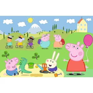 Trefl 14334 - Peppa malac - A játszótéren - 15 db-os Maxi puzzle
