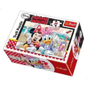 Trefl 19472 - Minnie Mouse és Daisy - A fagyizóban - 54 db-os puzzle