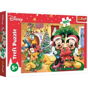 Trefl 16365 - Mickey Mouse karácsonya - 100 db-os puzzle