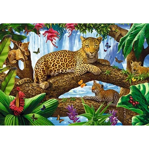Trefl 26160 - Leopárdok a fák között - 1500 db-os puzzle