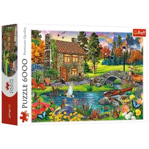 Trefl 65006 - Kunyhó a hegyekben - 6000 db-os puzzle