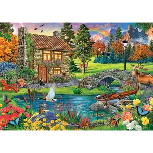 Trefl 65006 - Kunyhó a hegyekben - 6000 db-os puzzle