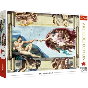 Trefl 10590 - Michelangelo - Ádám teremtése - 1000 db-os puzzle Art