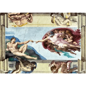 Trefl 10590 - Michelangelo - Ádám teremtése - 1000 db-os puzzle Art