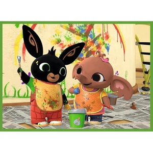 Trefl 34357 - Bing - Boldog nap - 4 az 1-ben (12, 15, 20, 24 db-os) puzzle