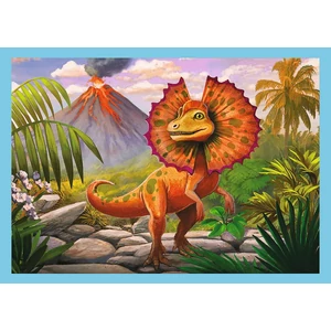 Trefl 34609 - Csodálatos dinoszauruszok - 4 az 1-ben puzzle (12,15,20,24 db-os)