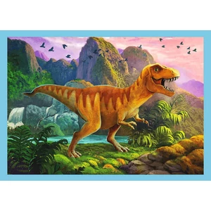 Trefl 34609 - Csodálatos dinoszauruszok - 4 az 1-ben puzzle (12,15,20,24 db-os)