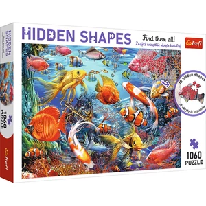 Trefl 10676 - Élet a víz alatt - 1060 db-os Hidden Shapes puzzle
