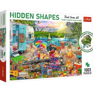 Trefl 10677 - Utazás - 1003 db-os Hidden Shapes puzzle